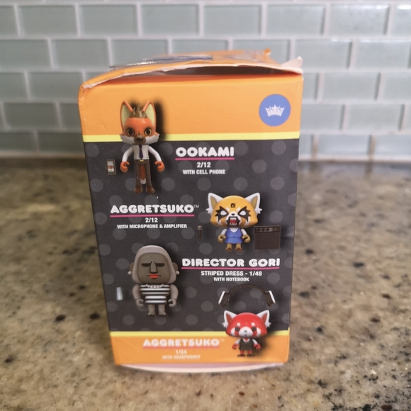 New The Loyal Subjects Aggretsuko - Ookami 3.5" Action Figure with Cell Phone - Picture 4 of 6